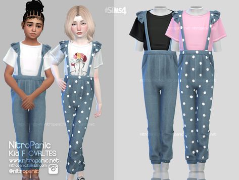 Kid F OVRLTES for The Sims 4 Sims 4 Toddler Clothes, Ts4 Mods, Die Sims 4, Sims Baby, Sims 4 Black Hair, Sims 4 Cc Kids Clothing, Pelo Sims, The Sims 4 Packs, Sims 4 Children