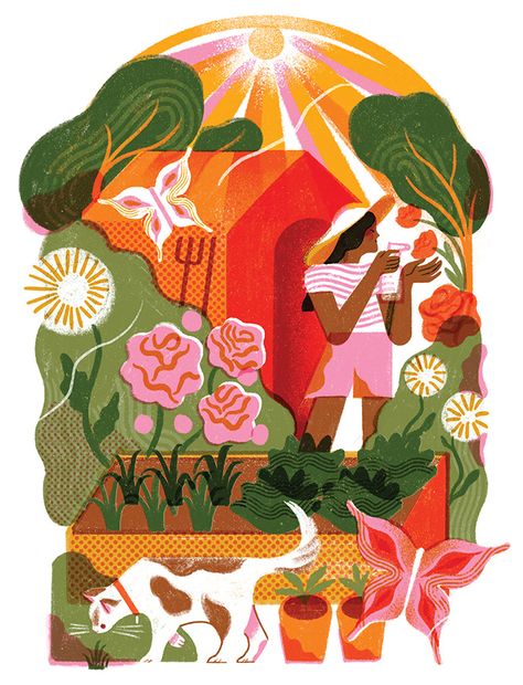 Vanessa Lovegrove - Bloom Magazine - Biodynamic Gardening Biodynamic Gardening, Bloom Magazine, Plakat Design, Gardening Tools, Calendar Design, Editorial Illustration, Freelance Illustrator, Book Illustration, Digital Illustration