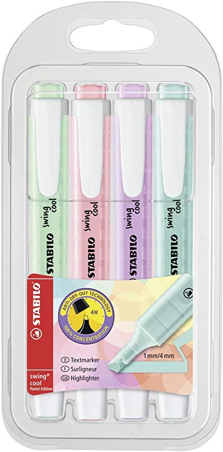 Pastel Highlighters Pens, Cool Swings, Pastel Highlighter, Best Highlighter, Cool C, Highlighter Set, Pen Store, Highlighter Pen, Class Notes