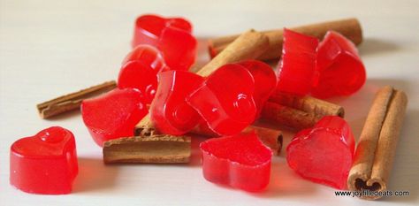 Red Hot Cinnamon Gummies - THM FP, sugar free, gluten, dairy, & grain free, low carb Leto Deserts, Thm Fp, Homemade Gummies, Low Carb Candy, Cinnamon Bears, Postre Keto, Keto Candy, Trim Healthy Mama Recipes, Joy Filled Eats