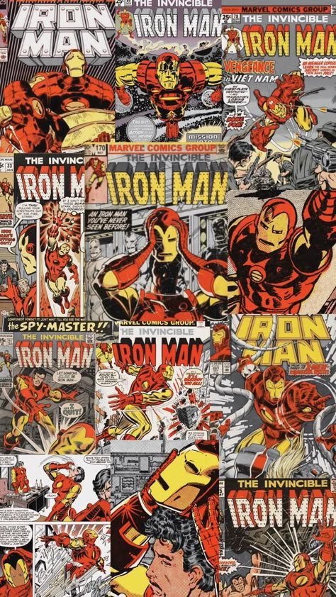 Iron Man Cartoon, Invincible Iron Man, Wallpaper Marvel, Simpson Wallpaper Iphone, Iron Man Comic, Marvel Background, Iphone Pink, Marvel Cartoons, Iron Man Wallpaper