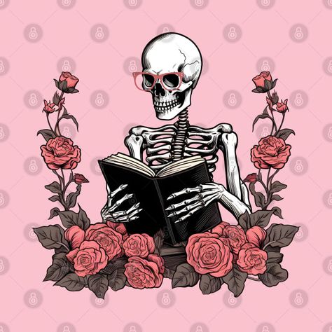 Preppy Skeleton, Reading Skeleton, Star Glasses, Cricut Images, Pink Fits, Preppy Aesthetic, Sketchbook Drawing, Skull Art, Wine Drinks