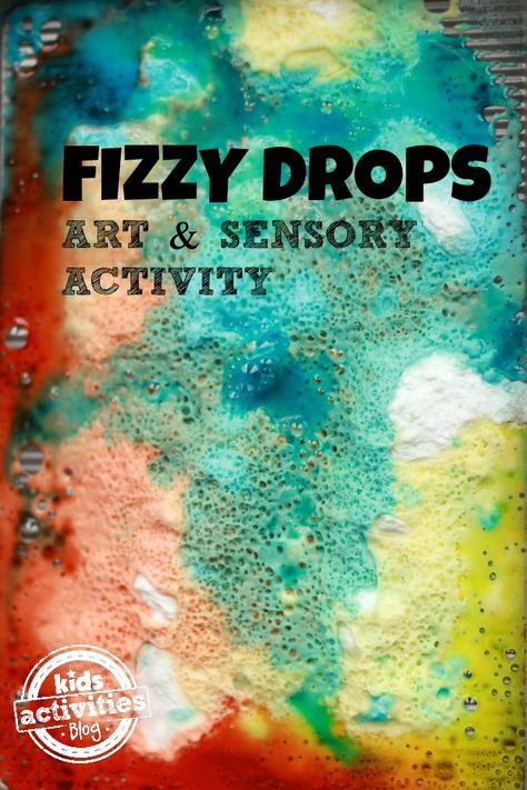 Baking Soda spread out on a cookie sheet + Vinegar with food coloring + Pipette or Eyedropper Eyedropper Activities, Science Art Projects, Easy Science Experiments, Preschool Science, Science Experiments Kids, Science Art, Sensory Activities, Fun Activities For Kids, Stem Activities