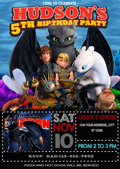 How To Train Your Dragon 3 Invitation (Customizable) #Invitation #BirthdayInvitation #BirthdayParty #Customizable #Printable #Digital #PartyInvitation #Party #HowToTrainYourDragon3 #HowToTrainYourDragon3BirthdayInvitation #HowToTrainYourDragon3Party #HowToTrainYourDragon3Invitation #HowToTrainYourDragon3Invitations #HowToTrainYourDragon3Printable #HowToTrainYourDragon3Invite #HowToTrainYourDragon3Card #HowToTrainYourDragon3Invites #HowToTrainYourDragon3Custom #HowToTrainYourDragon Dragon Party Invitations, Toothless Party, Dragon Birthday Invitations, Viking Birthday, Viking Party, Dragon Birthday Parties, Light Fury, Funny Photoshop, Dragon Birthday