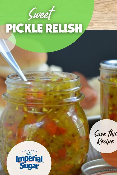 Sweet Pickle Relish Recipe, Sweet Relish Recipe, Homemade Relish, Pickle Relish Recipe, Rosemary Pecans, Babyback Ribs Recipe, Butterscotch Sauce Recipes, Sweet Pickle Relish, Bunny Chow