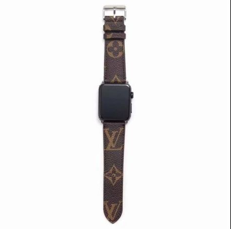 A highly fashionable genuine LV leather Apple Watch band. Box and dust bag included. Louis Vuitton Luxury, Leather Apple Watch Band, Apple Watch Bands Leather, Lv Monogram, Square Watch, Luxury Watches For Men, Apple Watch Band, Apple Watch Bands, Luxury Watches