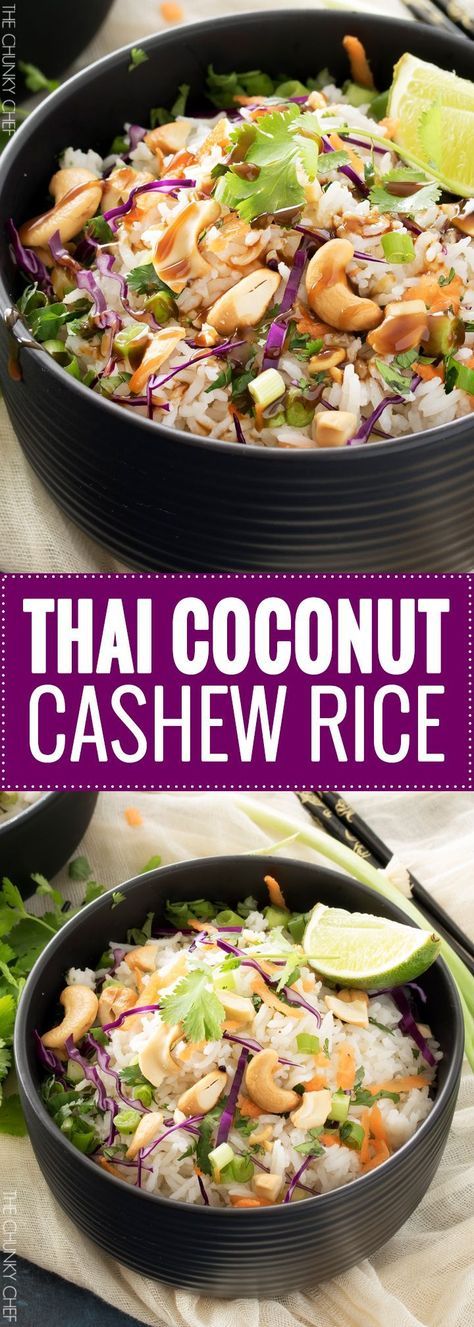 Cashew Rice, Tasteful Recipes, Rice Side, Rice Side Dishes, Thai Coconut, Awesome Recipes, Delish Recipes, Amazing Recipes, Food Cooking