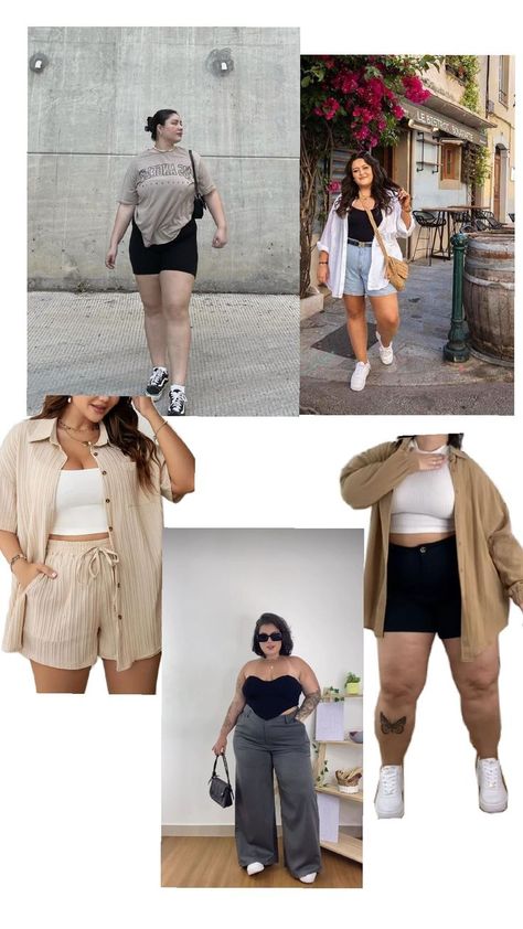 Outfits Curvy Juvenil, Midsize Outfits Summer, Curvy Casual Outfits, Outfit Verano, Midsize Outfits, Year Of The Dragon, Plus Size Summer, Curvy Outfits, Outfit Summer