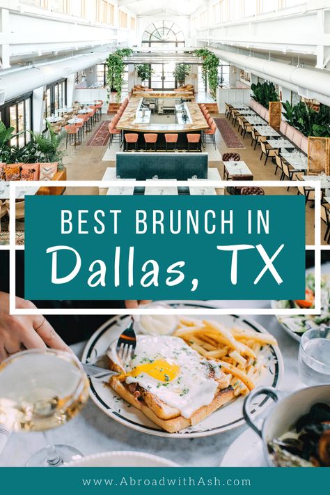 Discover the BEST brunch in Dallas, TX! Whether you’re feeling a Parisian chic atmosphere complete with trendy cocktails or a casual retro vibe where you can tackle a stack of pancakes…Dallas has a spot for you. #dallasbrunchspots #bestbrunchindallas #bestbreakfastindallas #dallasblogger #dallasguide #dallastx Best Brunch In Dallas, Brunch In Dallas, Trendy Cocktails, Road Trip Texas, Dallas Brunch, Places In Dallas, Weekend In Dallas, Dallas Travel, Texas Travel Guide