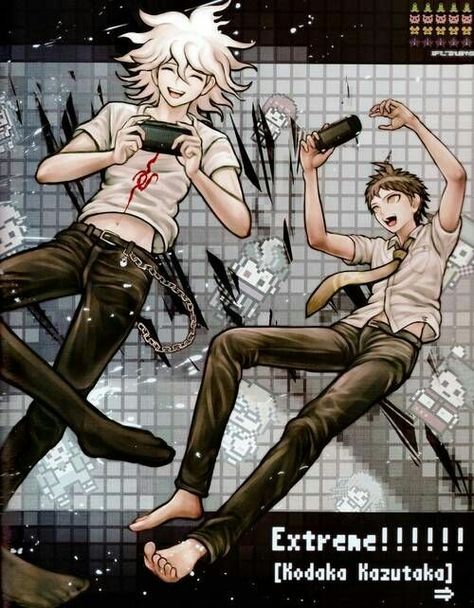 Dagan ronpa ps vita official art Nagito and Hajime Danganronpa Official Art, Nagito And Hajime, Nagito Hajime, Nagito X Hajime, Hajime X Nagito, Komaru Naegi, Gundham Tanaka, Komaeda Nagito, Hajime Hinata