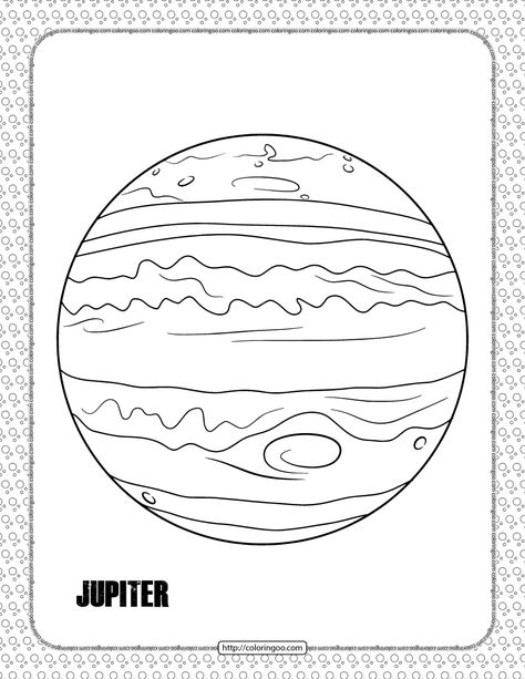 Jupiter Planet Coloring Pages. High quality free printable pdf coloring, drawing, painting pages and books for adults... Planet Drawing Color, Venus Planet Color, Planets Preschool, Jupiter Photos, Jupiter Planeta, Saturn Art, Solar System Worksheets, Planet Coloring Pages, Jupiter Planet