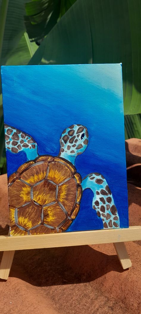 Tortuga mariana pintura acrílico Beach Drawing, Book Art Diy, Book Art Drawings, Creative Tattoos, Canvas Art Painting, Drawing Techniques, Art Drawings Sketches, Animal Paintings, Art Diy