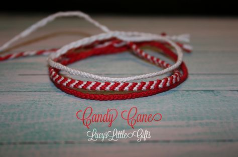 Candy Cane Friendship Bracelet, White Friendship Bracelets, Embroidery Bracelets, White Bracelet, White Candy, Origami Crane, White Bracelets, Purple Tie Dye, Purple Tie