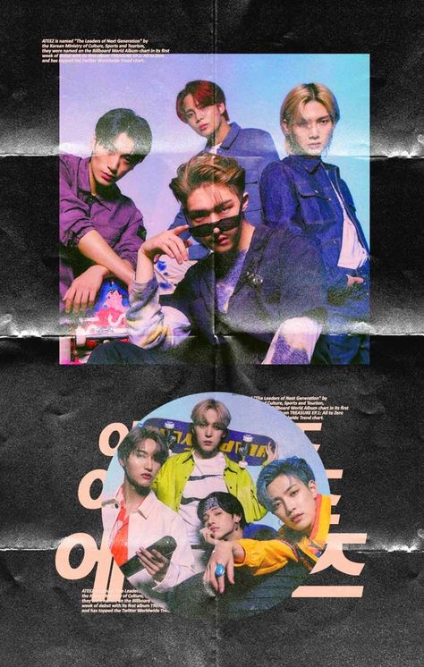 #ATEEZ #MAGAZINE #EDIT #FANART #KPOP Ateez Poster Aesthetic, Ateez Magazine, Kpop Magazine, Magazine Edit, Logo Edit, Printable Wall Poster, Ateez Wallpaper, Fanart Kpop, Pop Posters