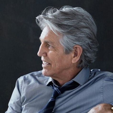 53 Magnificent Hairstyles for Older Men - Men Hairstyles World #men'shairstyles #men's #hairstyles #grey Older Mens Long Hairstyles, Mens Long Hairstyles, Older Mens Hairstyles, Gentlemens Guide, Eric Roberts, S Haircut, Men's Hair Styles, Grey Hair Men, Beard Straightening