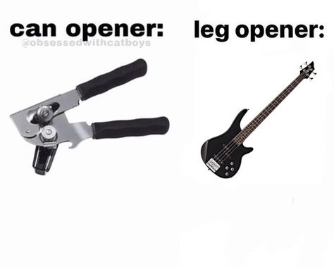 Can Opener Leg Opener, Music Relatable, Thought Daughter, Band Jokes, Music Jokes, Rockstar Aesthetic, Guitar Obsession, Music Things, Cool Electric Guitars