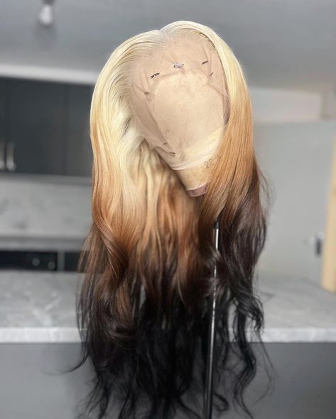 First attempt on a reverse ombre with 613 Jluxwig😩This jlux wig was coloured by us for my beautiful client traveling to Miami for some enjoyment! Jlux offers high quality free next day delivery wigs, colouring and customisation services to all wigs in stock! Feel free to have a look on website for what’s available, apply love for some £££ off and don’t forget klarna is also available to you💖 #wigs #blondewigs #reverseombrewigs #wigs #freenextdaydelivery #ukwigvendor #wigvendors wigs wig ... Reverse Ombre Wig, Ombré Wigs, Ombre Wigs For Black Women, Ombre Blonde Hair, Reverse Ombre Hair, 613 Wig, Reverse Ombre, Happy Black Friday, Ombre Wig