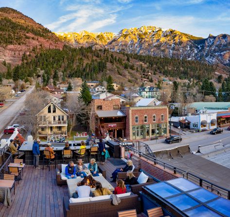 8 new Colorado hotels worth planning a vacation around — The Know Colorado Hotels, Beer Spa, Rustic Color Palettes, Ouray Colorado, Cascade Falls, Planning A Vacation, Hot Dog Stand, Pikes Peak, Road Trip Planning