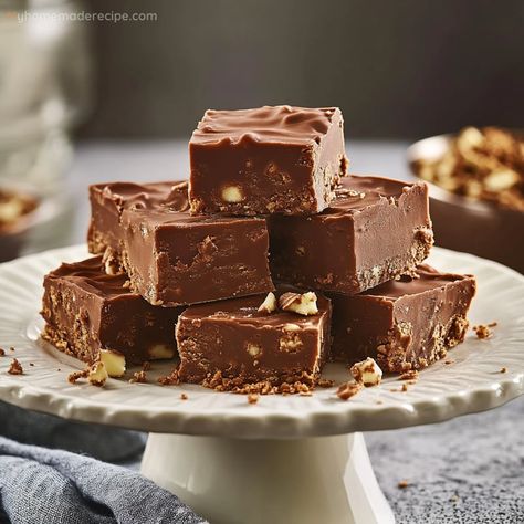 Delicious Classic Fantasy Fudge Recipe - My Home Made Recipe Original Fantasy Fudge, Fantasy Fudge, Easy Recipe, Fudge, Nuts, The Original, Dessert