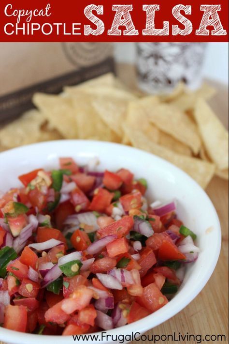 Mild Salsa Recipe, Best Copycat Recipes, Chipotle Copycat Recipes, Chipotle Recipes, Copycat Chipotle, Tomato Salsa Recipe, Easy Salsa Recipe, Salsa Guacamole, The Slow Roasted Italian