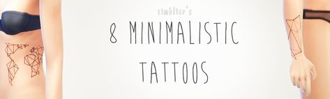 simblier:   10 minimalistic tattoos for whatever... - DanDaSimmer Minimalistic Tattoos, Sims 4 Tattoos, My Bad, Sims 4 Cc Finds, Sims 4 Custom Content, Maxis Match, Minimalist Tattoo, Sims Cc, Sims 4