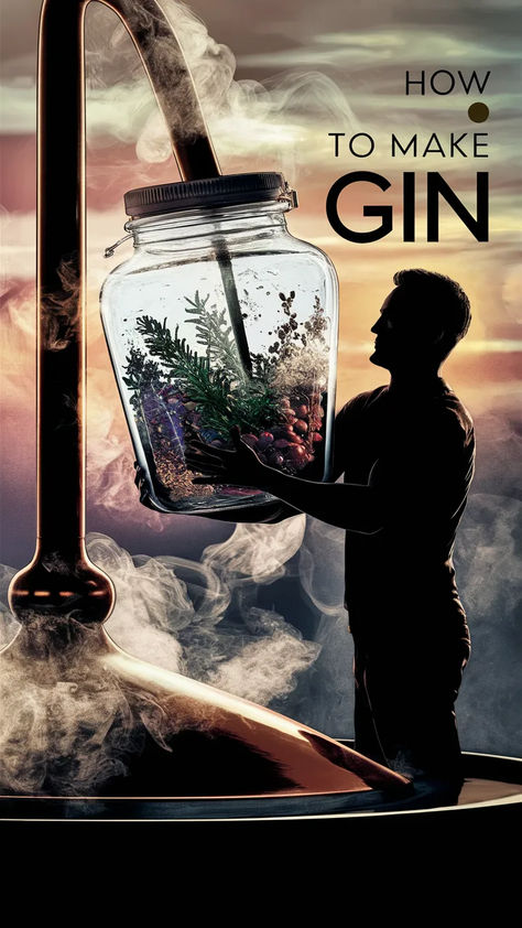 Homemade Gin Recipe, How To Make Brandy At Home, Unhealthy Drinks, Making Gin, Homemade Booze, Homemade Gin, Make Your Own Gin, Chemistry Degree, Gin Recipe