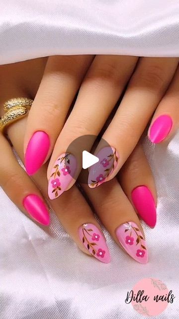 Floral Nail Art, Beautiful Nail Art, Floral Nails, Nail Tutorials, Flower Nails, Beautiful Nails, Manicure, Nail Art, Nails