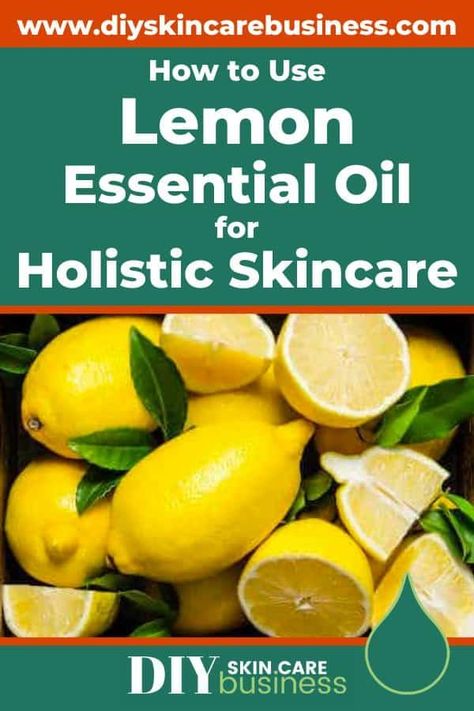 Happiness in a bottle, physically and psychologically. Lemon essential oil is one of the examples of how just one ingredient has the power to improve your entire terrain in a holistic skincare routine. Lemon is the most well-known in skin care for its effective use on acne and blemishes, but this is only the beginning of its overall health benefits that can make you glow from the inside out. www.diyskincarebusiness.com Lemon Essential Oil Uses, Organic Lip Balm Recipe, Holistic Skincare, Cleaning Diy, Natural Skin Care Ingredients, Skin Care Business, Healing Remedies, Lemon Essential Oil, Bath Bomb Recipes