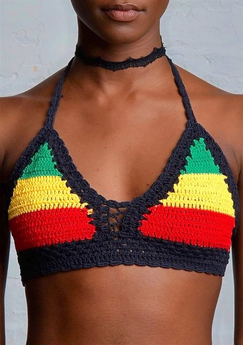 Crochet Bra Top Pattern, Rasta Crochet, Cruise Style, Crochet Bra Top, Chic Minimalist Style, Crochet Blouse Pattern, Crochet Bikinis, Crochet Two Piece, Bikinis Crochet