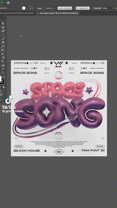 Canva Design Tutorial 3d Tipografi, Typography Graphic Design, Graphic Shapes Design, Desain Buklet, Graphic Design Ideas, Adobe Illustrator Graphic Design, Illustrator Design Tutorial, Graphic Design Tutorials Learning, Photoshop Tutorial Design