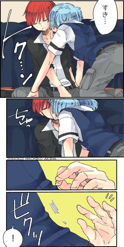 Karma X Nagisa, Nagisa And Karma, Nagisa Shiota, Anime Classroom, Neverland Art, Karma Akabane, Characters Inspiration Drawing, Anime Boyfriend, Fanarts Anime