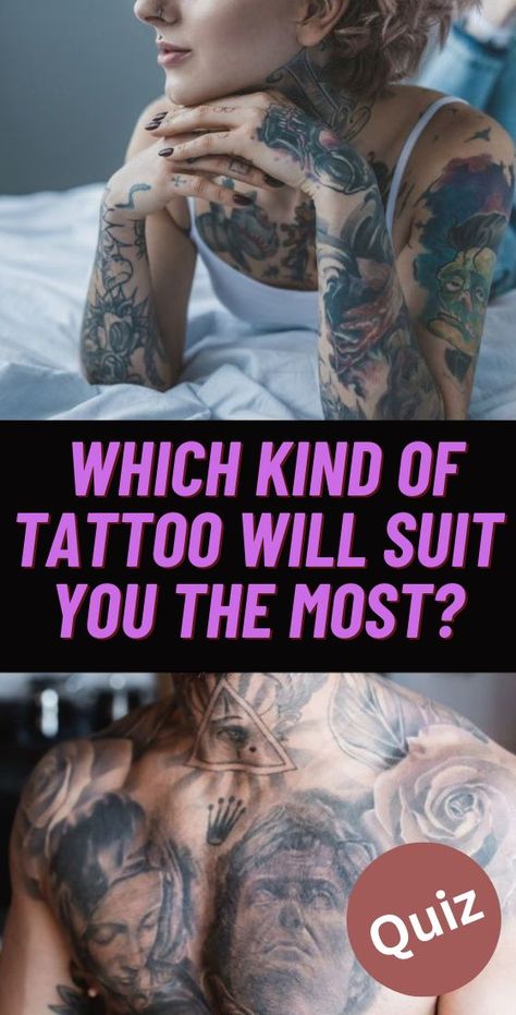 Quiz: Which Kind Of Tattoo Will Suit You The Most? Tattoo Quiz, Buzzerilla Viral, Buzz Quiz, Tattoo Test, Perfect Tattoo, Best Speakers, Army Girl, Personality Quiz, Sleep Well