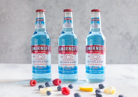 Red, White, and Booze, Anyone? Smirnoff's New Berrylicious Hard Seltzer Is Calling My Name Smirnoff Red White And Berry, Ice Smirnoff, Red White And Booze, Smirnoff Red, Liquor Label, Smirnoff Ice, Smirnoff Vodka, Caribbean Cuisine, Berries Recipes