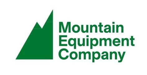 Mountain Equipment Company Logo (CNW Group/MEC) Outdoor Brand Logo Design, Mining Company Logo, Mountaineering Logo, Logos With Mountains, Avalanche Safety, Outdoor Organization, Mountain Equipment, Mountain Logos, Graphic Design Agency