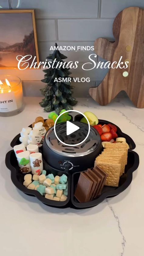 Lemon8 · Christmas Smores and restock ♥️🎄 · @FriendsThatShop Smores Fondue, Christmas Smores, Party Movie Night, Fondue Pot, Cute Snacks, Christmas Snacks, Home Party, Movie Night, Christmas Themes