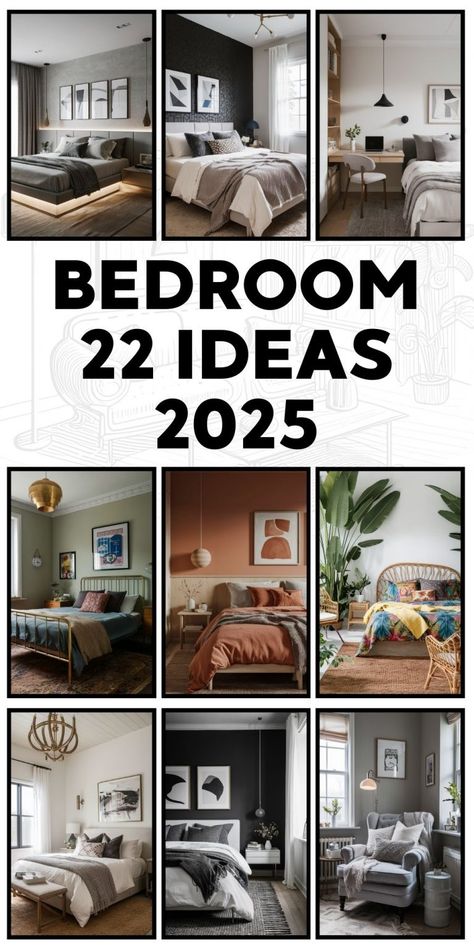 Makeover Bedroom 19 Ideas: Transforming Your Space Modern Eclectic Interior Design Bedroom, 26 Year Old Bedroom Ideas, Luxury Bedroom Master 2025, Large Bedroom Inspirations, Bedroom Inspirations With Tv, Farmhouse Bedroom Color Scheme, Bedroom 2025 Trends, Grown Women Bedroom Ideas, Bedroom Ideas 2024 Design Trends