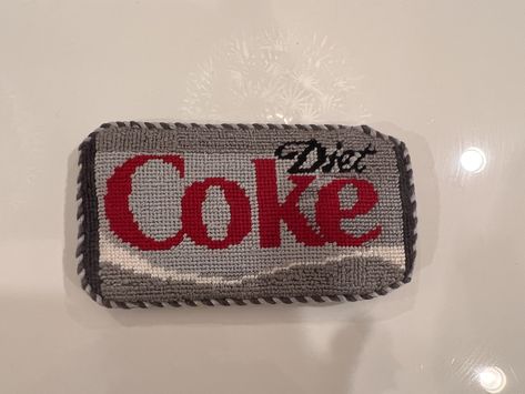 Grandma Activities, Needlepoint Projects, Colorwork Chart, Cross Stitch Tutorial, Crochet Sewing, Cute Sewing Projects, Needlepoint Designs, Needle Point, Diet Coke