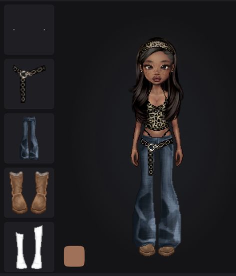 Everskies Outfits With Names, Everskies Lookbook, Everskies Dress, Everskies Aesthetic, Grunge Skirt Outfit, Cheetah Clothes, Fashion Dress Up Games, Grunge Skirt, Everskies Outfits