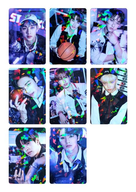 Christmas Evel Skz Card, Stray Kids Pc, Foto Card, Skz Photocards, Foto Cars, Kitsune Fox, Photo Card Template, Kids Pages, Make Photo