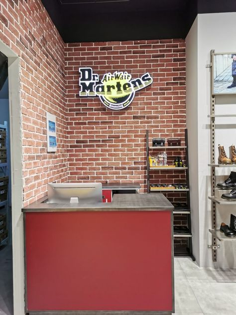 Dr.Martens footwear shoeswear brand Dr Martens Store, Shop Layout, Store Fixtures, Dr. Martens, Furniture Shop, Layout, Outdoor Decor, Quick Saves, Home Decor