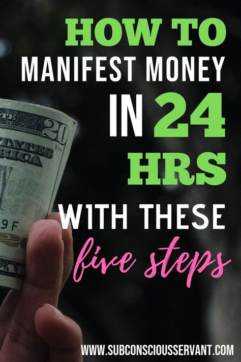 Need to manifest money fast? Then use these 5 law of attraction steps. Can work even if you need money quick, like in 24 hours quick. #SubconsciousServant #Manifesting #Money #LawOfAttraction #LOA Motivation Affirmations, News Logo, Success Manifestation, Manifest Abundance, Law Of Attraction Money, Spiritual Meditation, Attraction Quotes, Abundance Affirmations, Mental Training