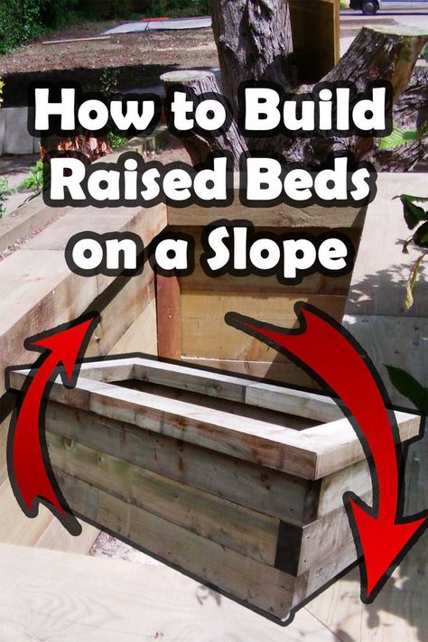 Looking to build raised beds on a slope? Our expert guide has got you covered. Our step-by-step instructions will help you create a beautiful and functional garden space no matter the slope. We'll cover everything from materials to design options, and provide you with tips and tricks to make the process as easy as possible. Say goodbye to struggling with uneven terrain and hello to a thriving garden! Functional Garden, Building Raised Beds, Timber Beds, Timber Posts, Bed Steps, Landscape Construction, Brick Block, Thriving Garden, New Beds