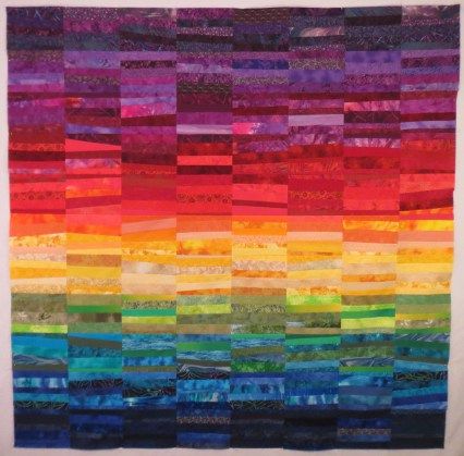 Gradient Quilts, Waterfall Quilt, Colorwash Quilts, Ann Brauer, Rainbow Quilts, Camping Quilt, About Rainbow, Crumb Quilt, Quilting 101