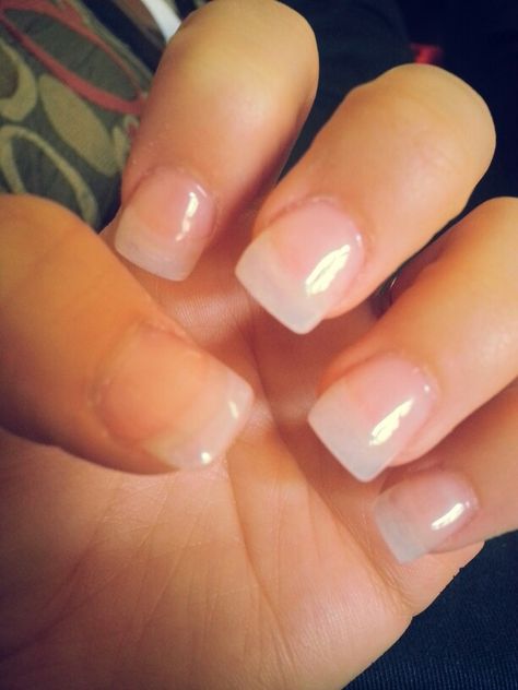 Plain and clear acrylic nails is what i want to complete my summer look:) Short Acrylic Nails Natural Looking, Nails Plain, Adam Senn, Clear Acrylic Nails, Short Acrylic, Nails Simple, Short Nail Designs, Clear Nails, Fancy Nails