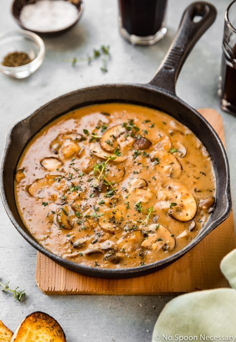 Mushroom Marsala Cream Sauce is a great way to effortlessly elevate any dish!  Luxuriously rich, creamy, slightly sweet and perfectly savory, you can serve this sauce over steak, chicken, pork or pasta and transform a weeknight meal into something special! Steak Cream Sauce, Marsala Cream Sauce, Marsala Sauce Recipe, Pork Marsala, Mushroom Marsala, Marsala Mushrooms, Steak Sauce Recipes, Marsala Sauce, Mushroom Cream Sauces