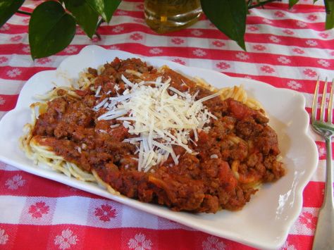 Spaghetti Sauce With Meat And Chorizo Recipe - Food.com Spaghetti Sauce With Meat, Moms Spaghetti, Spaghetti With Meat Sauce, Spaghetti With Meat, Meat Sauce Recipe, Chorizo Recipe, Beef Chorizo, Celery Salt, Spaghetti Meat Sauce