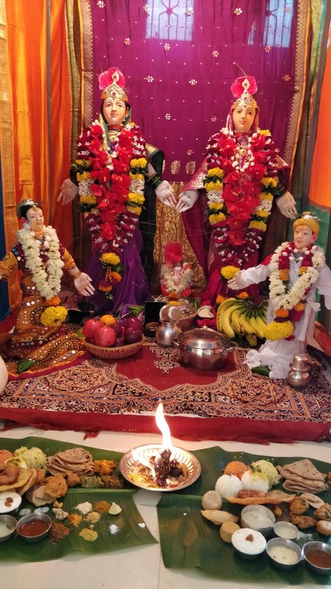 Mahalaxmi at Home Gauri Ganpati, Snap Story, At Home, Quick Saves