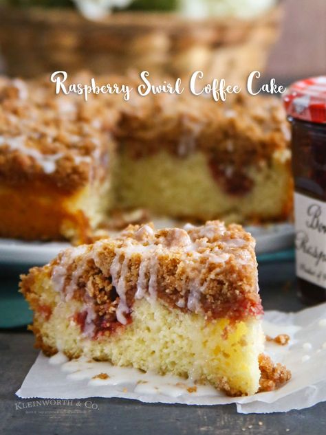 Jam Coffee Cake, Raspberry Coffee Cakes, Cake Bundt, Breakfast Cake Recipes, Vegan Blueberry Muffins, Sunshine Cake, Orange Cake Recipe, Raspberry Preserves, Coffee Cake Recipes