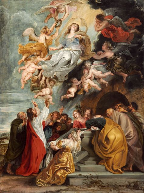 https://flic.kr/p/f4y3gP | The Assumption of the Virgin | probably mid 1620s. Oil on panel. 123,5 x 92 cm. National Gallery of Art, Washington. 1961.9.32. Assumption Of The Virgin, Assumption Of Mary, Virgin Mary Art, Archangel Raphael, Paul Rubens, Peter Paul Rubens, History Painting, Baroque Art, Pierre Auguste Renoir