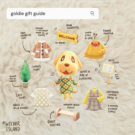 Tad Acnh Gift Guide, Animal Crossing Villager Gift Guide, Acnh Dog Island, Animal Crossing Gift Guide, Gift Guide Acnh, Acnh Gift Guide, Villagers Acnh, Acnh Tips, Cypress Plant